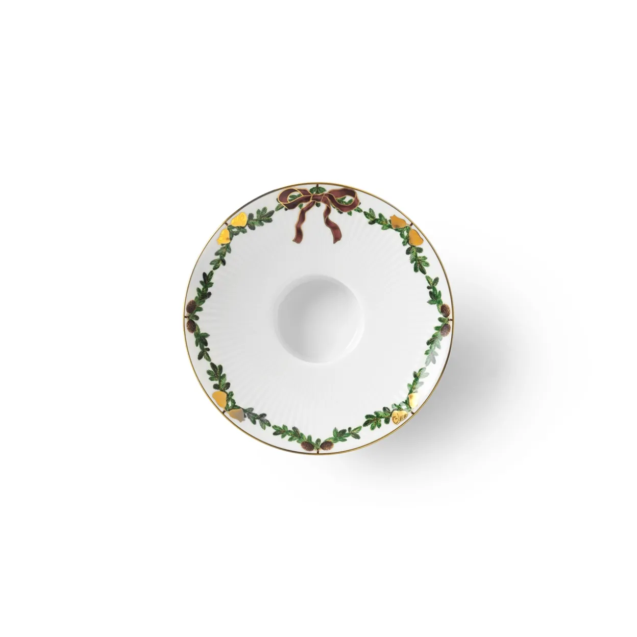 Stjerne Riflet Jul lysestage, 15,5 cm