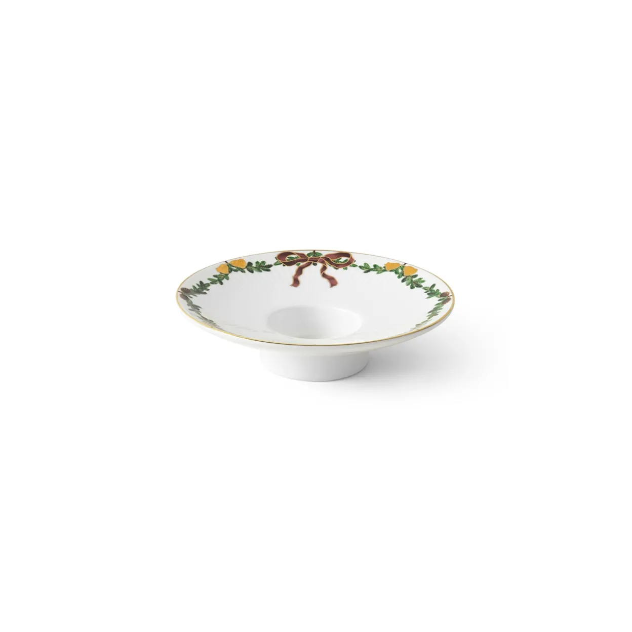 Stjerne Riflet Jul lysestage, 15,5 cm