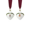 Stjerne Riflet Jul ornament, 8,5 cm, 2 stk.