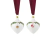Stjerne Riflet Jul ornament, 8,5 cm, 2 stk.