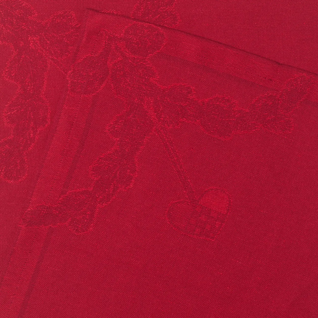 Stjerne Riflet Jul serviet, rød, 45 x 45 cm, 2 stk.