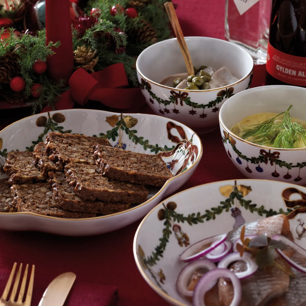 Stjerne Riflet Jul skål, 30 cl, 2 stk.