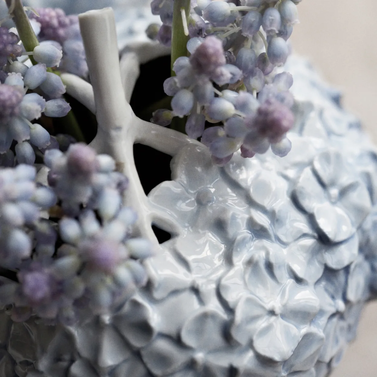 The Art of Giving Flowers vase, hortensia, lyseblå, 10 cm