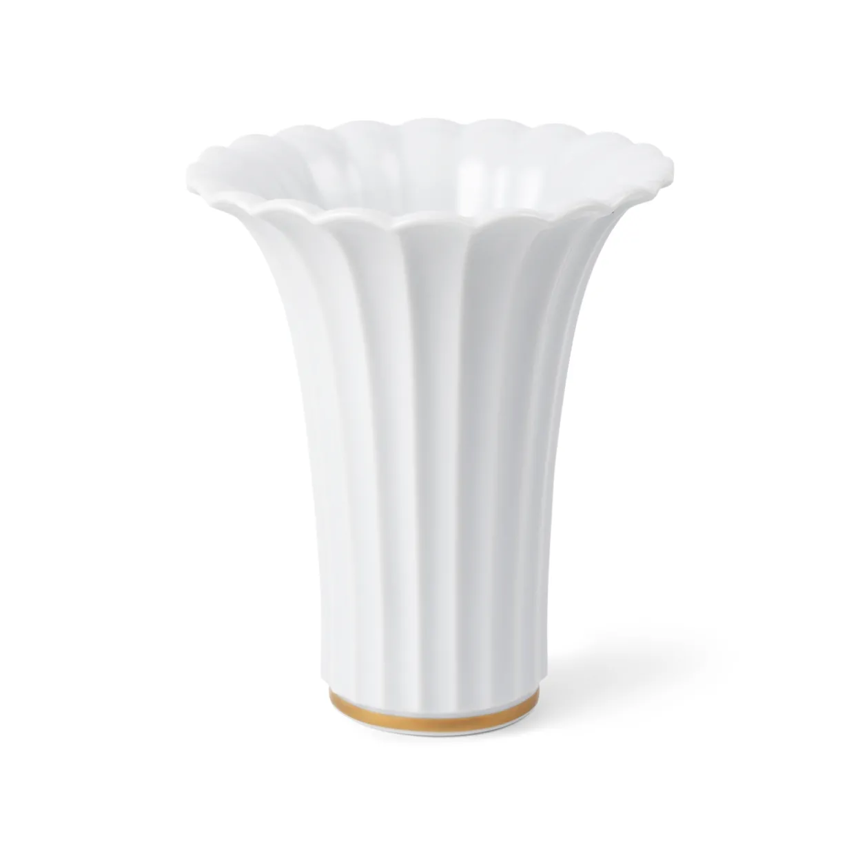 Vase med guldkant, 23 cm