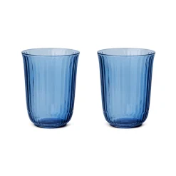 Waves highballglas, blå, 33 cl, 2 stk.
