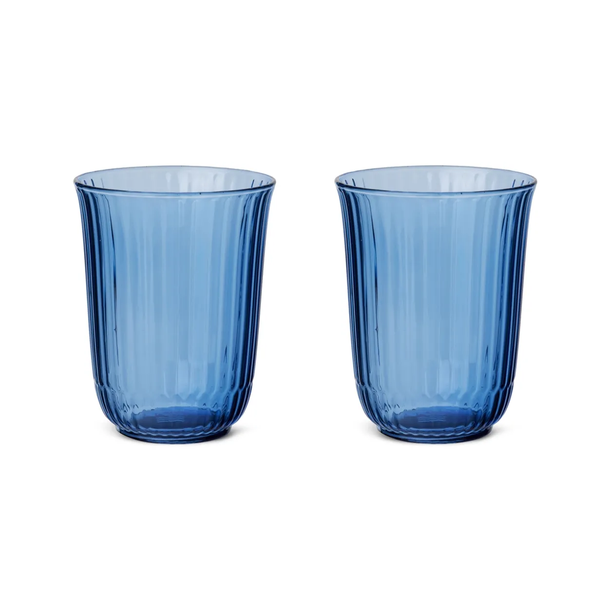 Waves highballglas, blå, 33 cl, 2 stk.