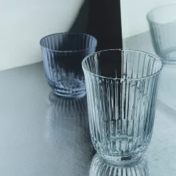 Waves vandglas, blå, 20 cl, 2 stk.